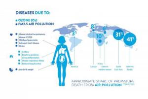 Household Air Pollution Health Effects Infographic